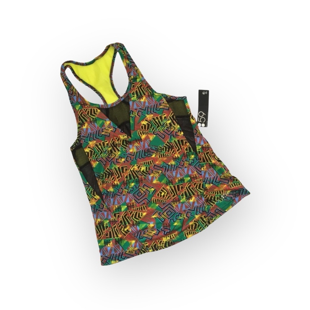 new Splits59 ϟ Sabrina Performance Athletic Tank ϟ Utopia Multi Color Print ϟ XS - Picture 3 of 16